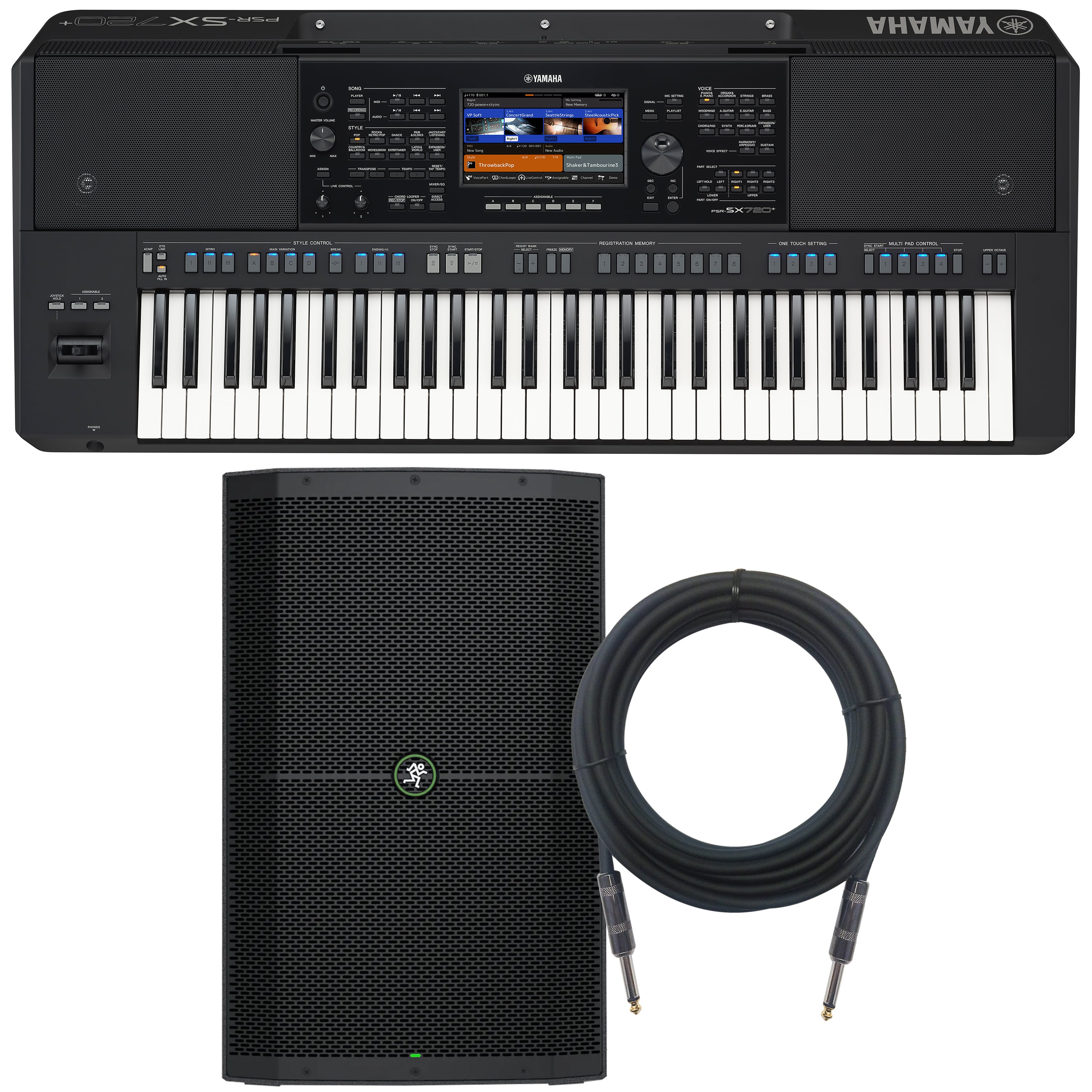 Yamaha PSR-SX720+ 61-key Arranger Keyboard MONITOR KIT – Kraft Music