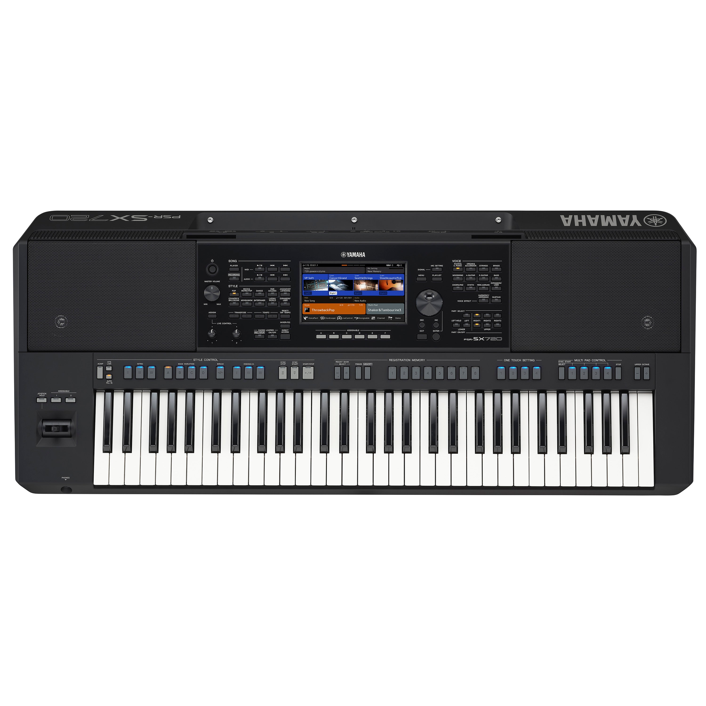 Yamaha PSR-SX720 61-key Arranger Keyboard, View 1