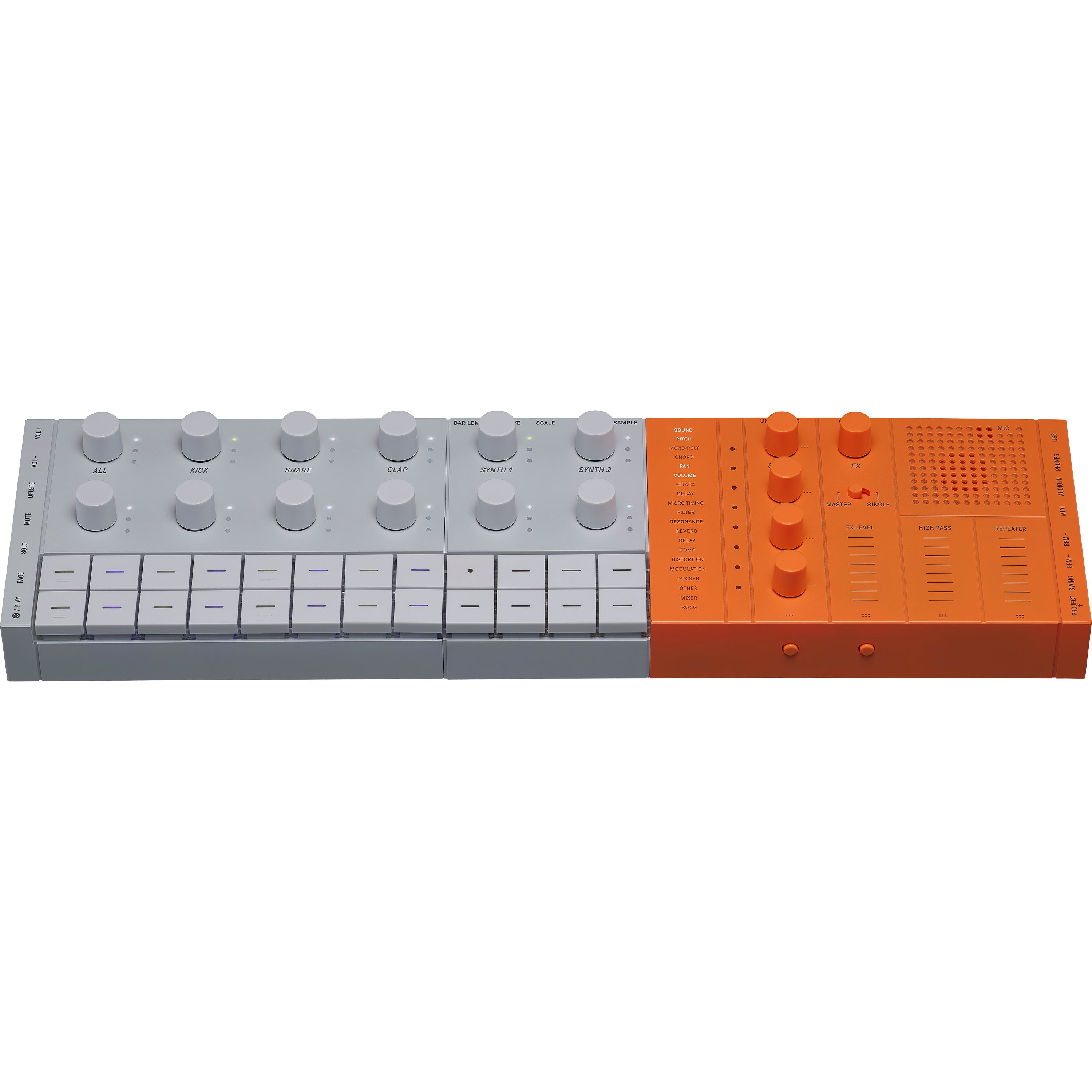 Yamaha Seqtrak Mobile Music Ideastation - Orange/Gray View 4
