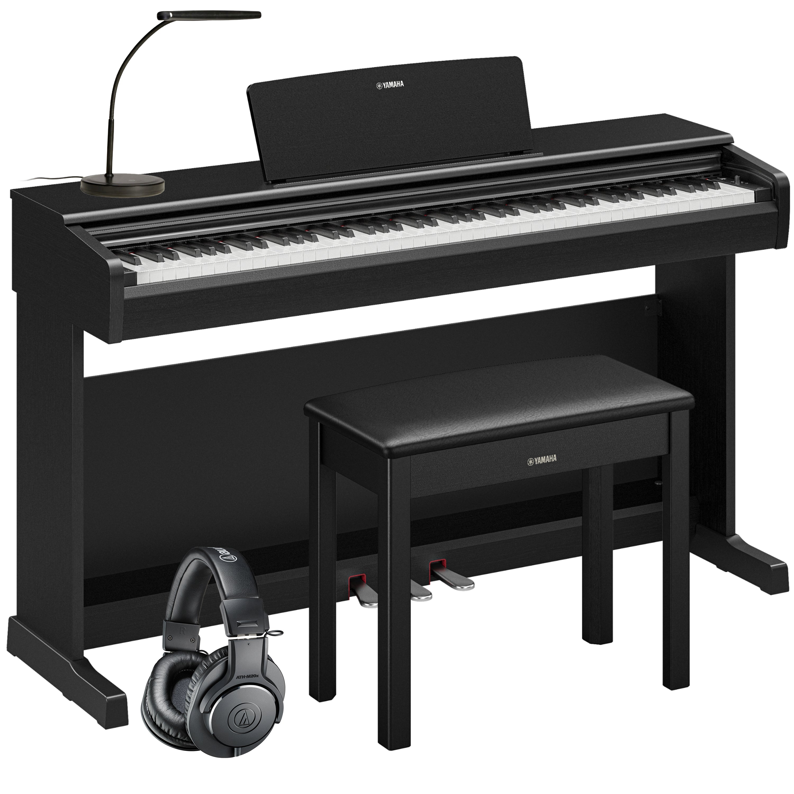 Yamaha Arius YDP-146 Digital Piano - Black COMPLETE HOME BUNDLE