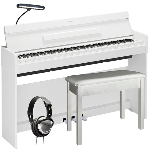 Yamaha Arius YDP-S36 Digital Piano - White COMPLETE HOME BUNDLE