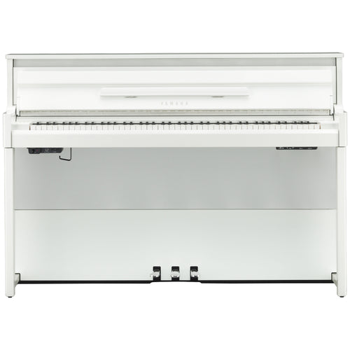 Yamaha AvantGrand NU1XA Hybrid Piano - Polished White - Front View