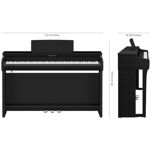 Yamaha Clavinova CLP-825 Digital Piano - Dimensions