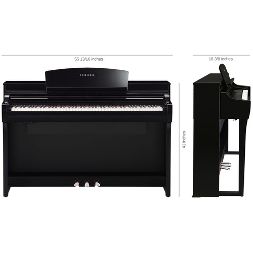 Yamaha Clavinova CSP275 Digital Piano - Dimensions