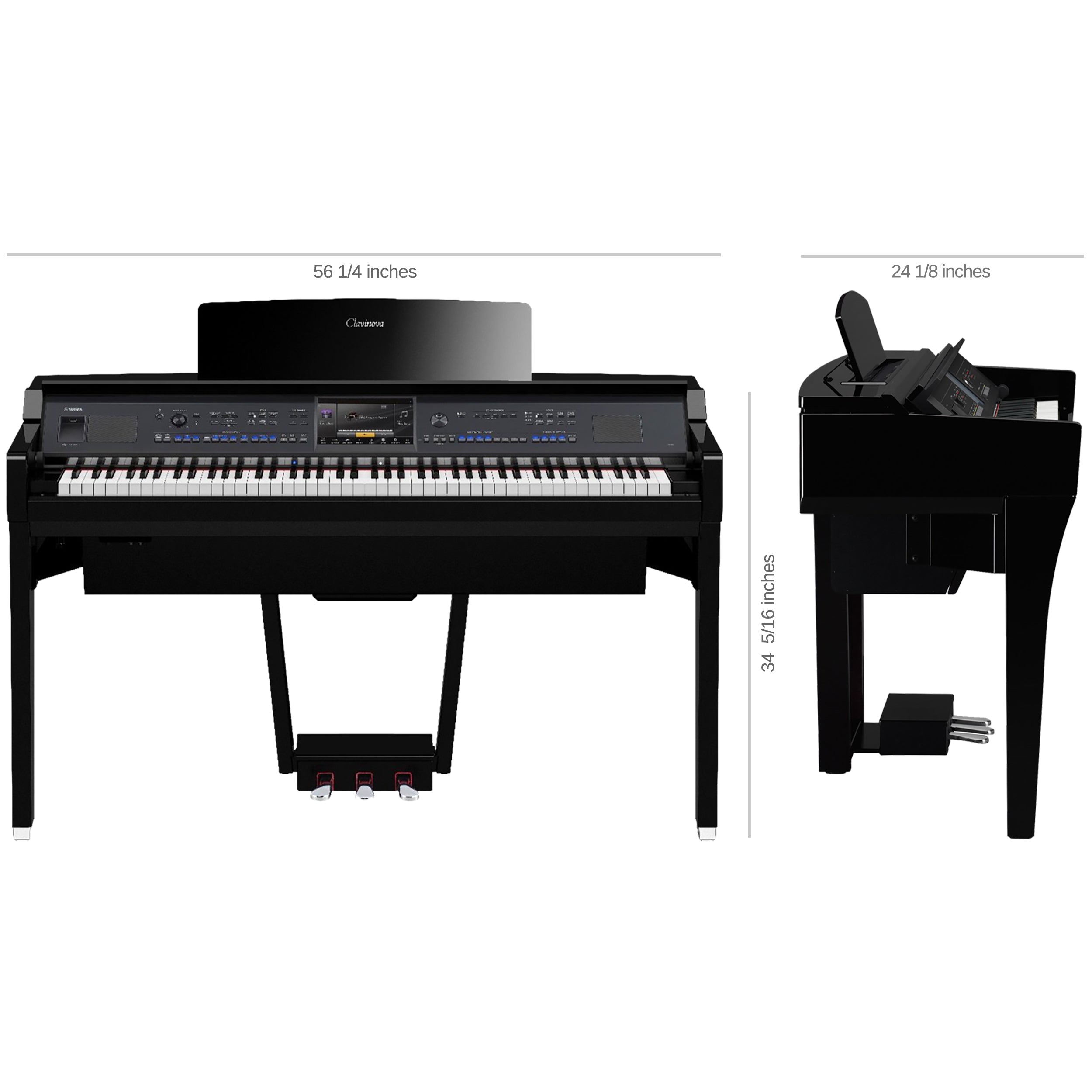 Yamaha Clavinova CVP-909 Digital Piano - Polished Ebony – Kraft Music