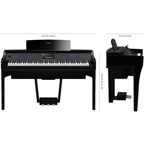 Yamaha Clavinova CVP-909 - Dimensions