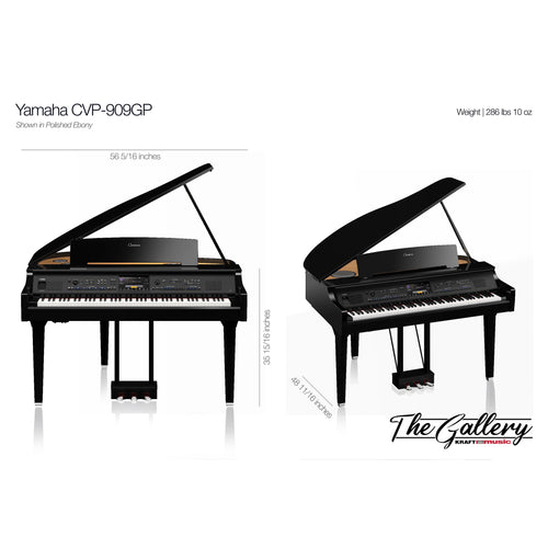Yamaha Clavinova CVP-909GP Digital Grand Piano - Dimensions