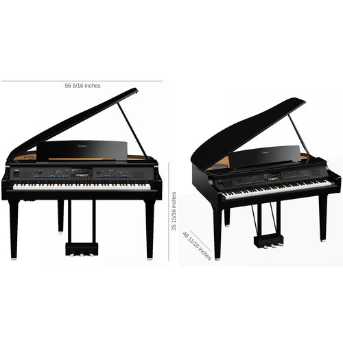 Yamaha Clavinova CVP-909GP - Dimensions