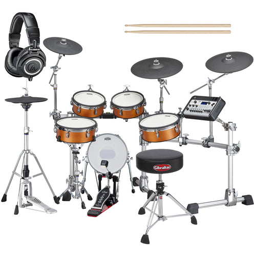 Yamaha DTX10K-X RW Electronic Drum Set - Real Wood DRUM ESSENTIALS BUNDLE