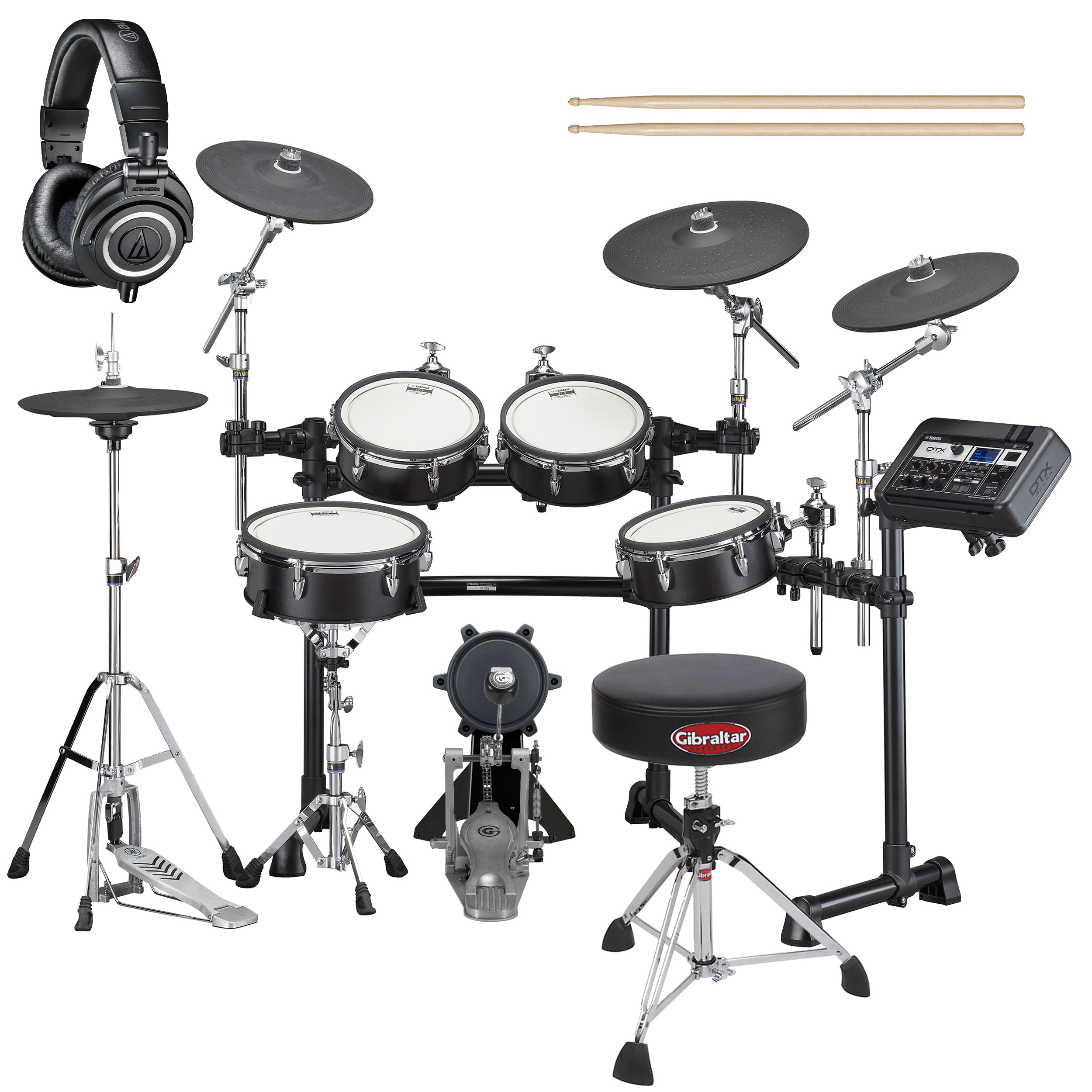 Yamaha DTX8K-X BF Electronic Drum Set - Black Forest DRUM