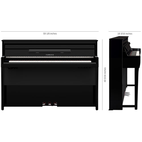 Yamaha AvantGrand NU1XA Hybrid Piano - Dimensions