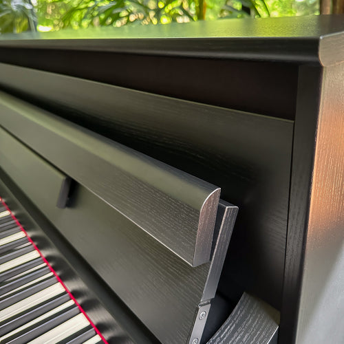 Yamaha Clavinova CLP-885 Digital Piano - Matte Black, upper speaker cover