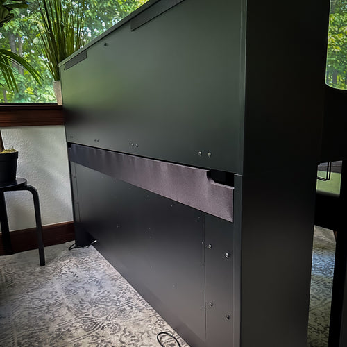 Yamaha Clavinova CLP-885 Digital Piano - Matte Black, back view