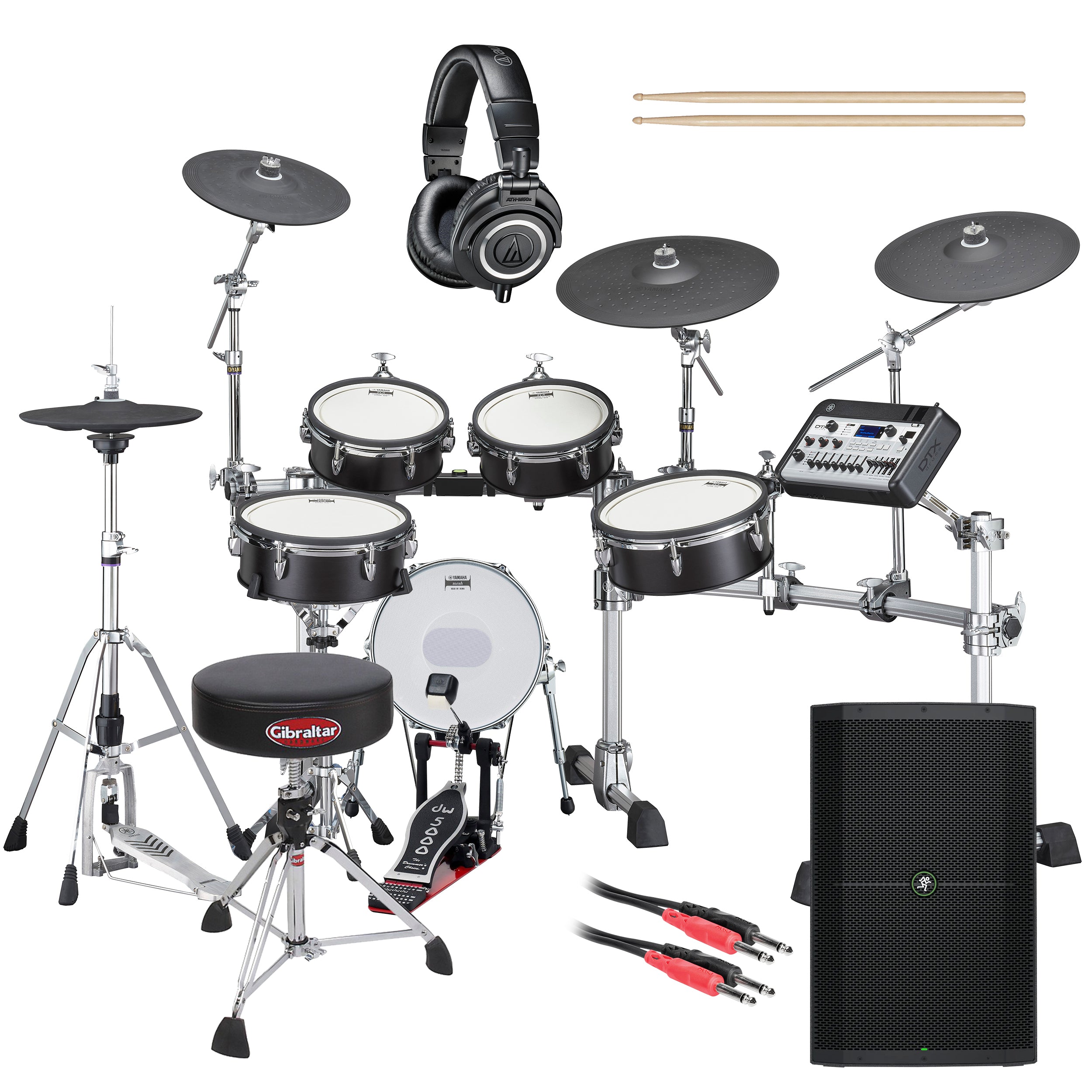 Yamaha DTX10K-X BF Electronic Drum Set - Black Forest COMPLETE