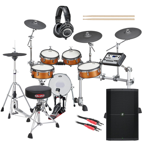 Yamaha DTX10K-X RW Electronic Drum Set - Real Wood COMPLETE DRUM BUNDLE