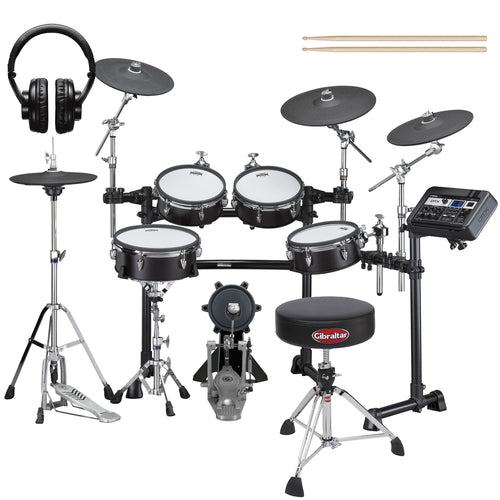Yamaha DTX8K-M BF Electronic Drum Set - Black Forest DRUM ESSENTIALS BUNDLE