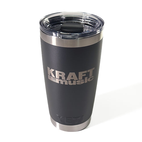 YETI Tumbler with Kraft Music logo