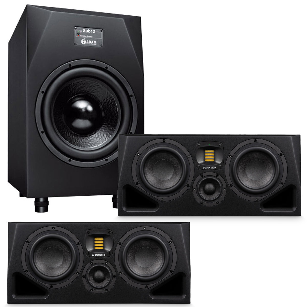 ADAM Audio A77H 2x7 Active Studio Monitor Speaker SUB BUNDLE