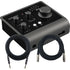 Collage showing components in Audient iD4 MkII 2in/2out USB-C Audio Interface CABLE KIT