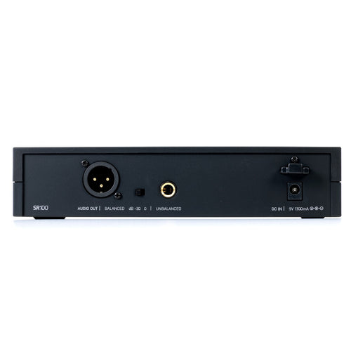Image of the rear connections for the AKG DMS100 Wireless Instrument System