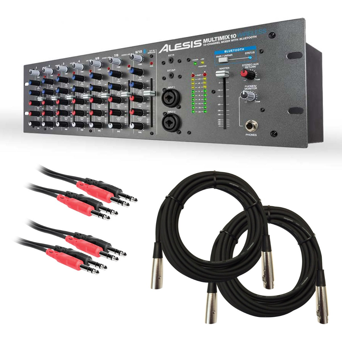 Alesis MultiMix 10 Wireless Rackmount Mixer with Bluetooth CABLE KIT –  Kraft Music
