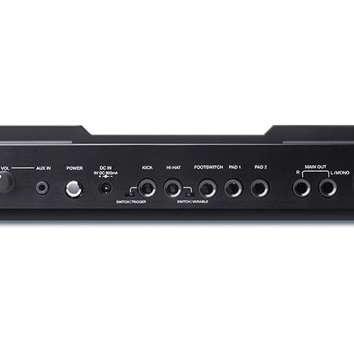 Rear panel view of the Alesis SamplePad Pro 8-Pad Percussion and Sample-Triggering Instrument