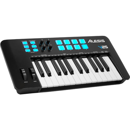 Alesis V25 MKII 25-Key USB-MIDI Keyboard Controller View 3