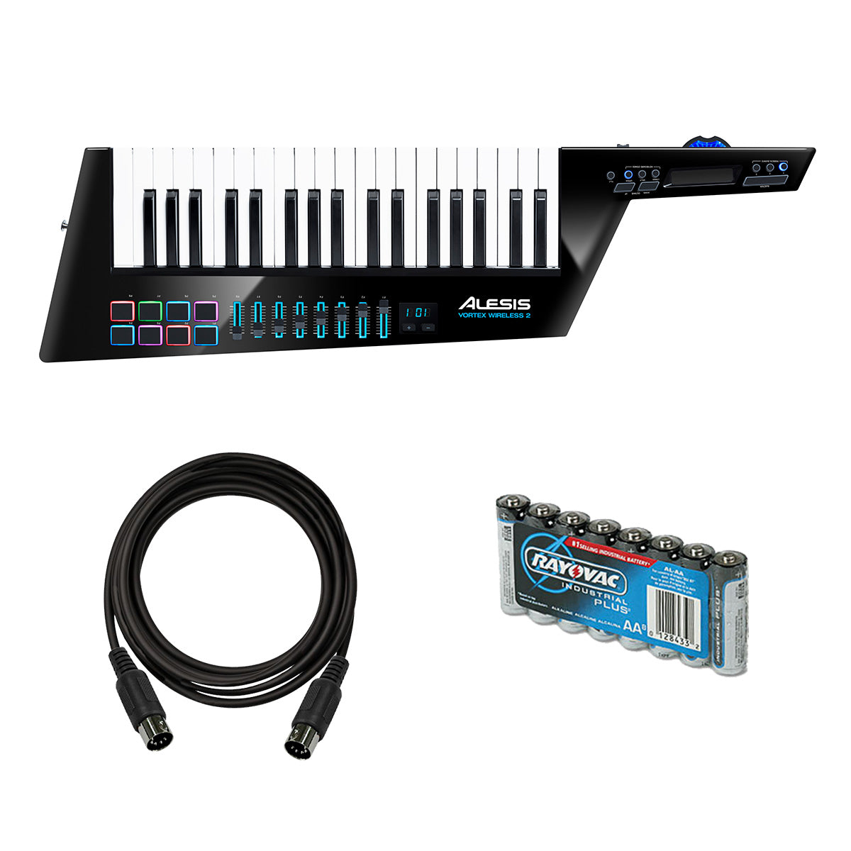 Alesis Vortex Wireless 2 USB/MIDI Keytar Controller BONUS PAK – Kraft Music