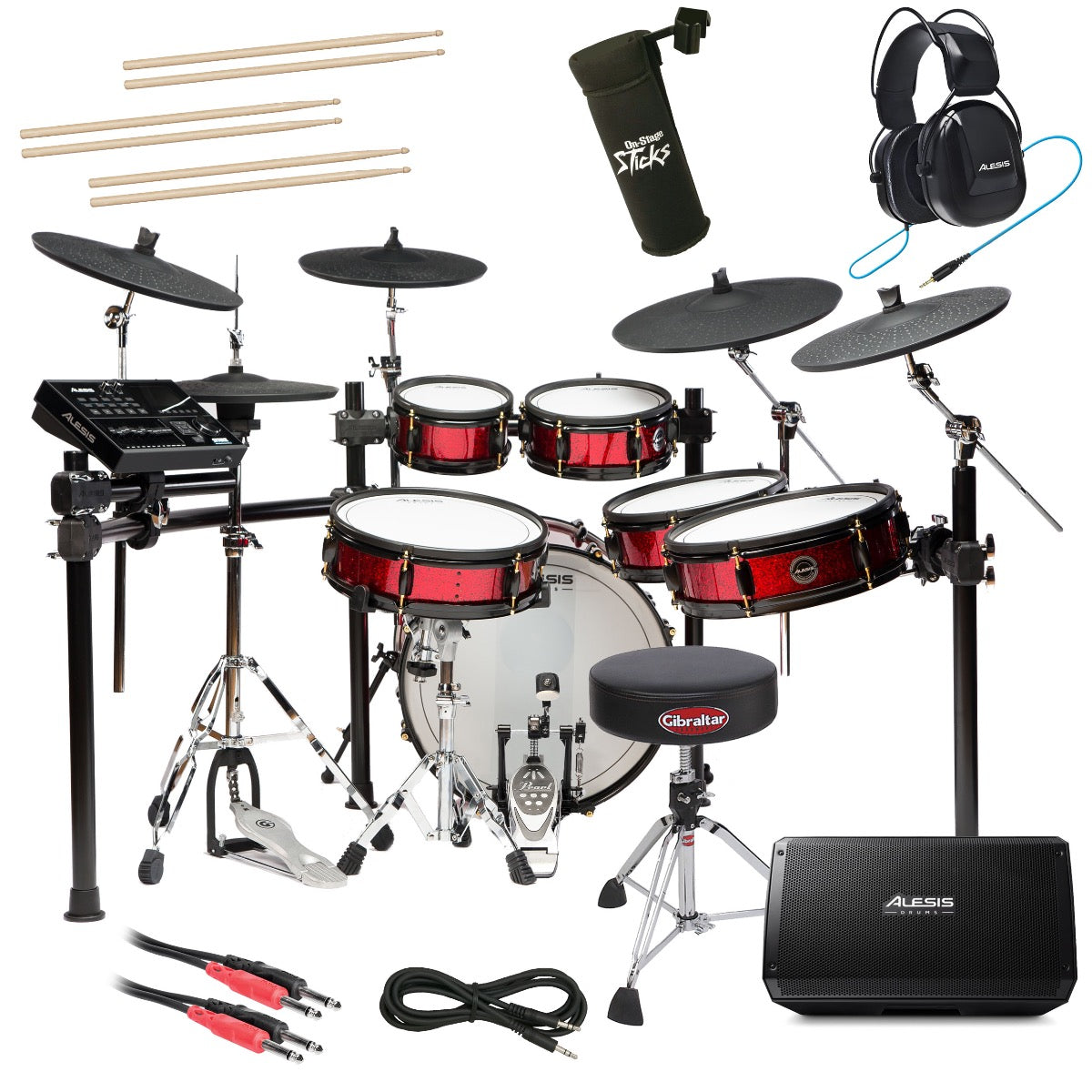 Alesis Strike Pro SE Electronic Drum Set COMPLETE DRUM BUNDLE – Kraft Music