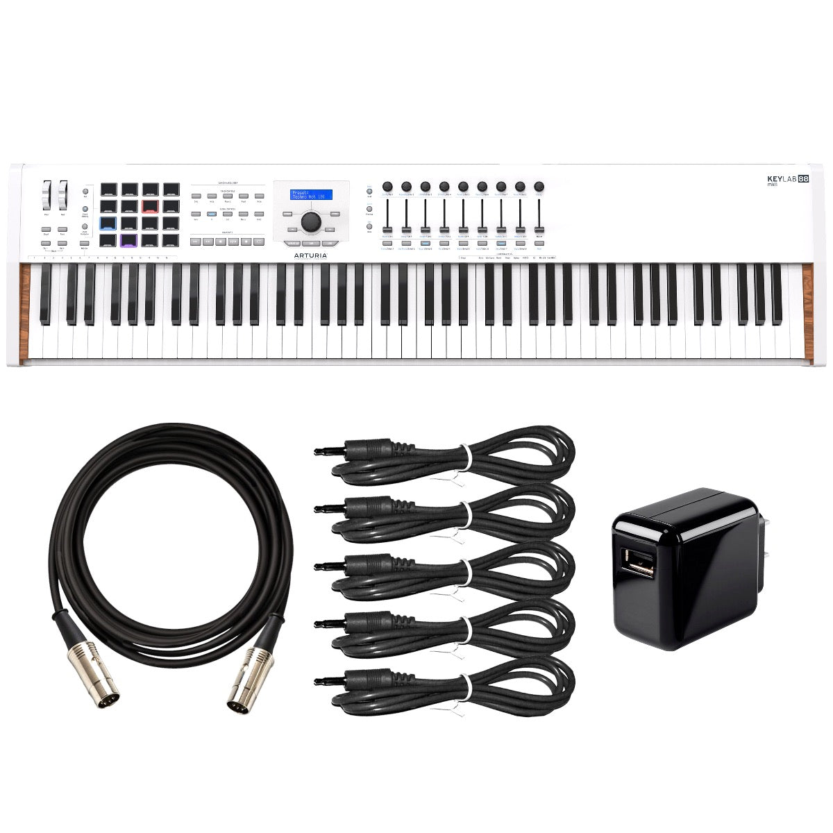 Arturia KeyLab MkII 88 MIDI/USB/CV Controller - White POWER & CABLE KI –  Kraft Music