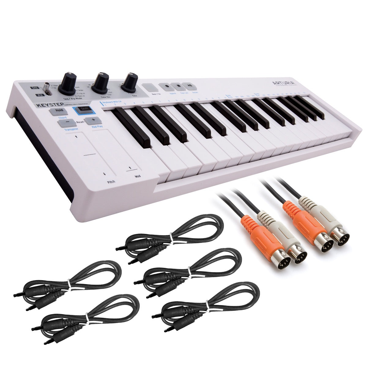 ARTURIA KEYSTEP PRO - CHROMA - HARDWARE KEYBOARD CONTROLLER W ADVANCED 4 Track 16 Step Sequencer Arpeggiator Ksp