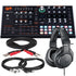 Bundle collage showing components in ASM Hydrasynth Desktop/Rack Polyphonic Wavemorphing Synthesizer STUDIO KIT bundle