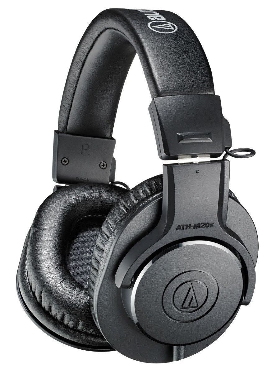  Audio-Technica ATH-M50x Professional Studio Monitor Headphones  with in line mic : Musical Instruments