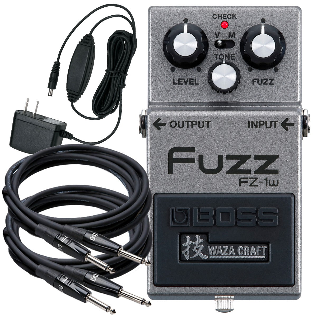 Boss FZ-1W Waza Craft Fuzz Pedal POWER AND CABLE KIT