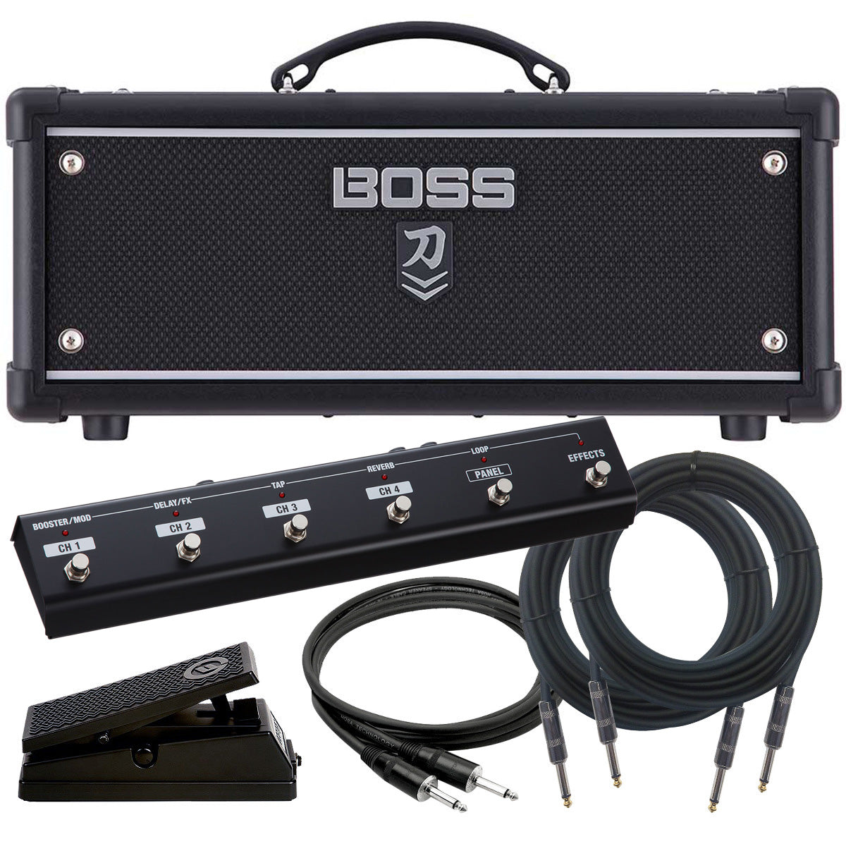 Boss Katana-Head MkII Guitar Amplifier STAGE ESSENTIALS BUNDLE