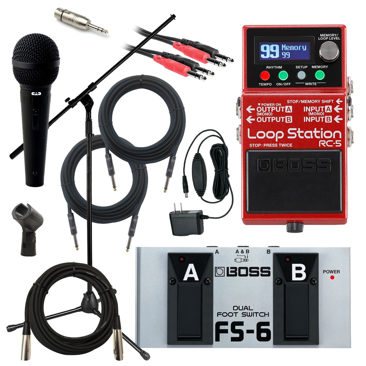 Boss RC-5 Loop Station Pedal STAGE RIG