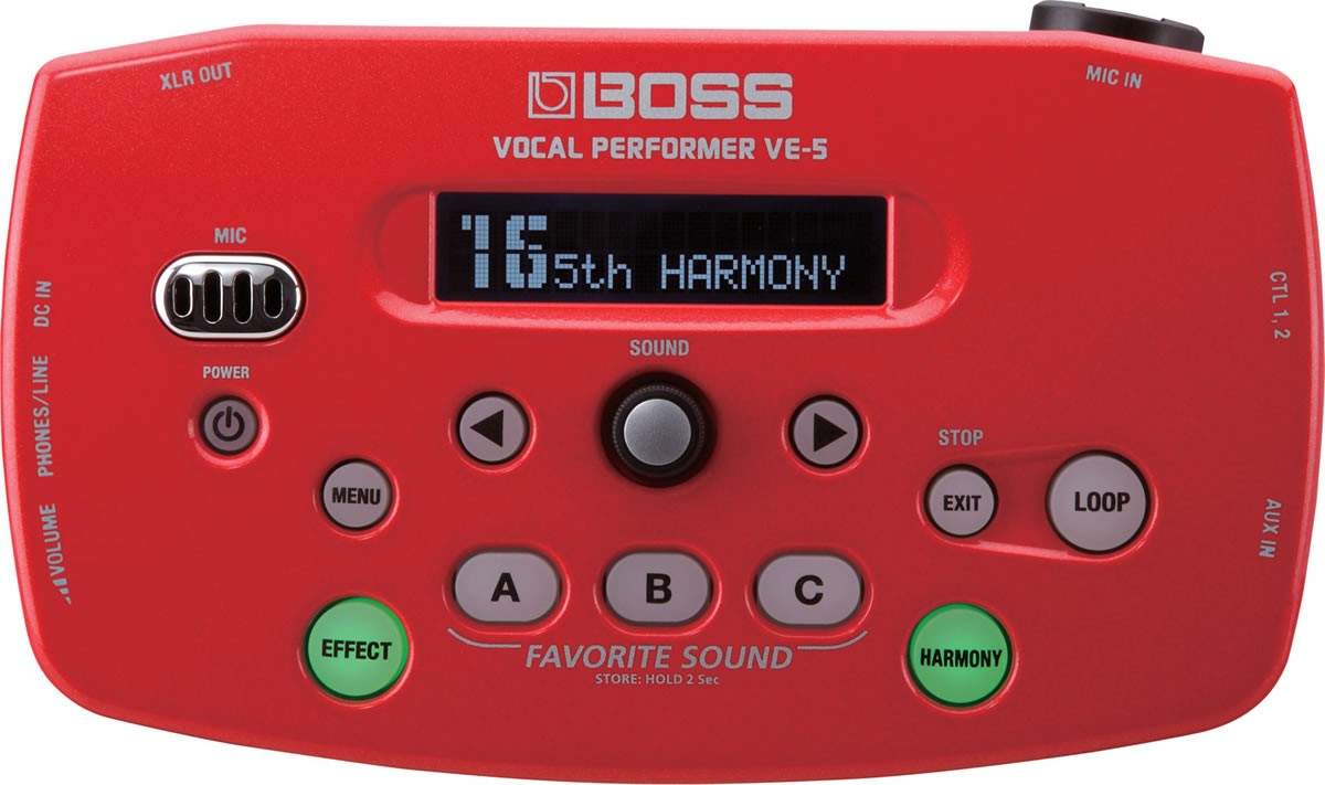 Boss VE-5 RD Vocal Performer - Red – Kraft Music Boss VE-5 RD Vocal Performer - Red – Kraft Music