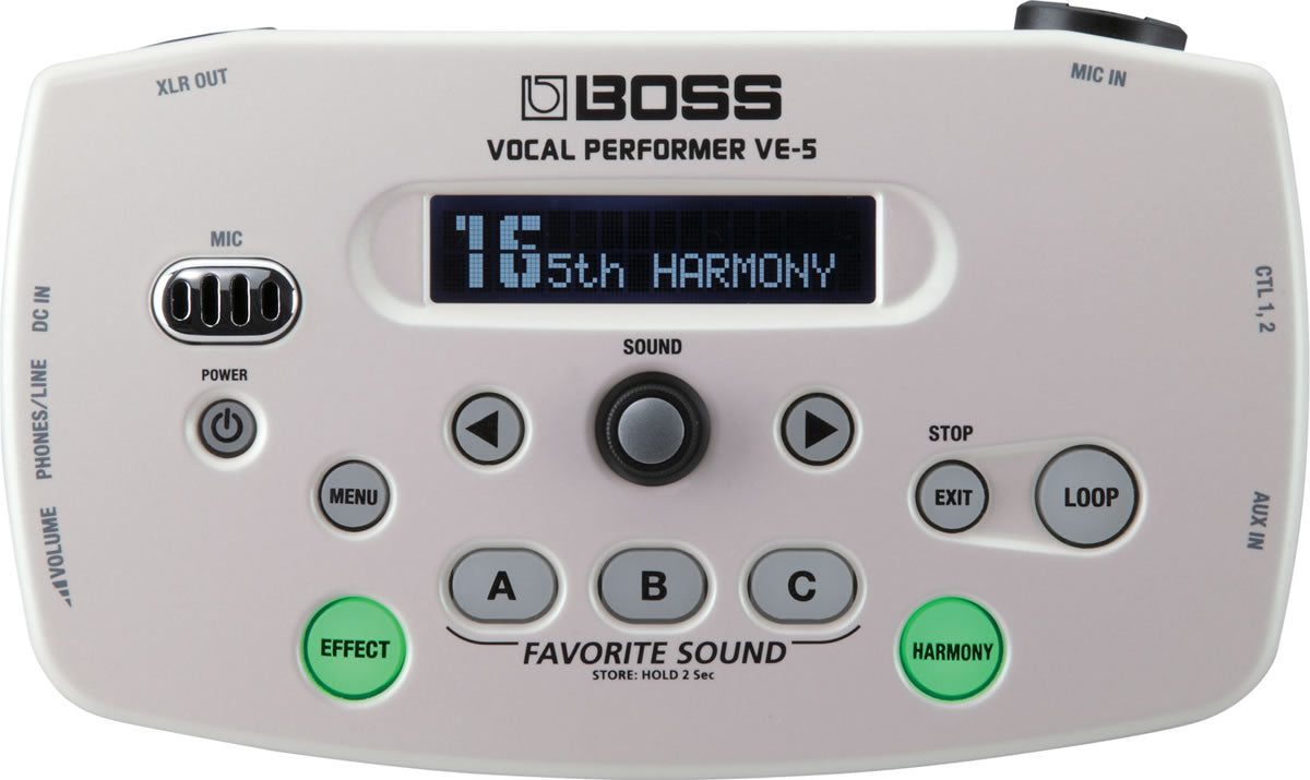 Boss VE-5 WH Vocal Performer - White – Kraft Music