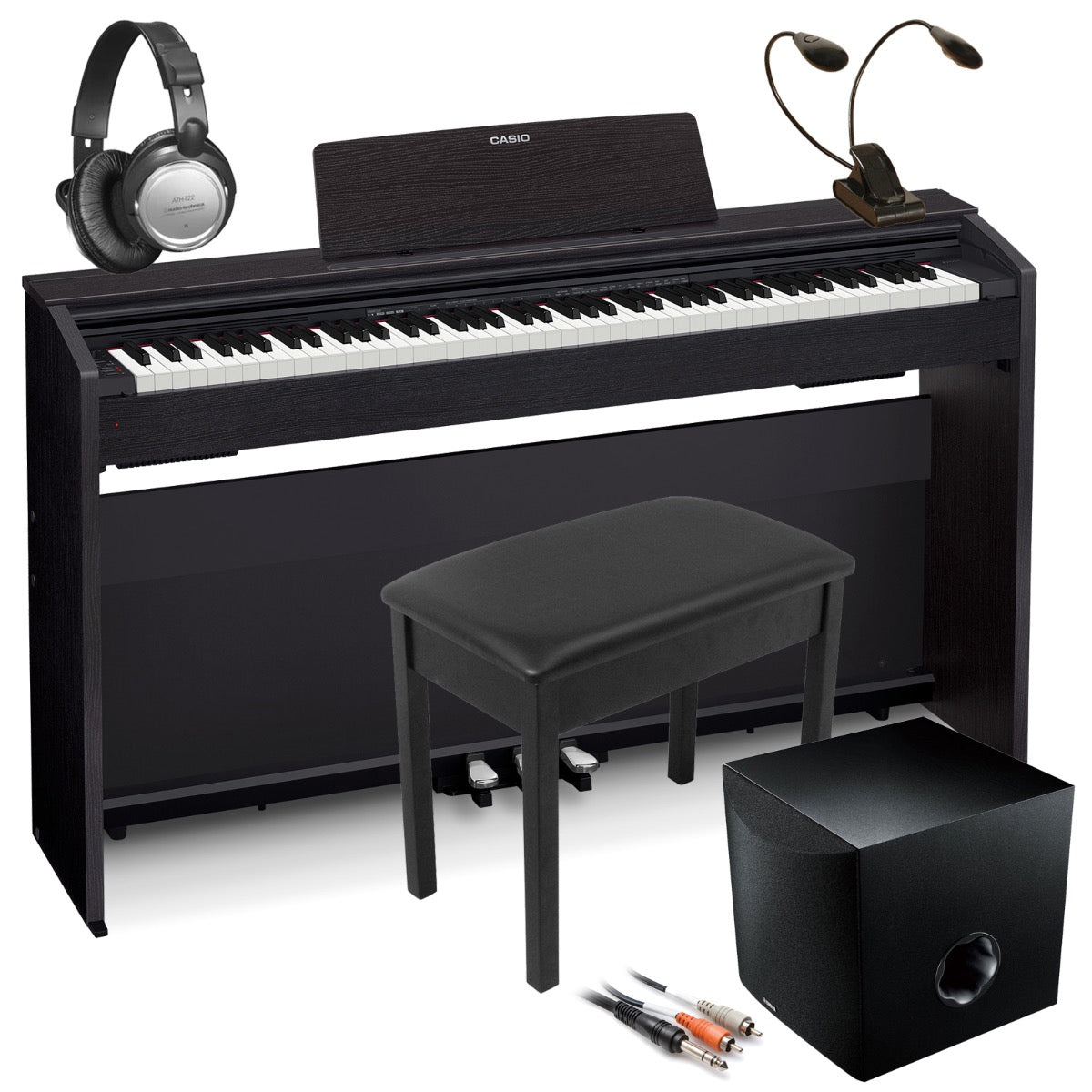 Casio Privia PX-870 Digital Piano - Black COMPLETE HOME BUNDLE PLUS – Kraft  Music