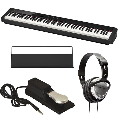 Collage image of the Casio Privia PX-S1100 Digital Piano - Black BONUS PAK bundle