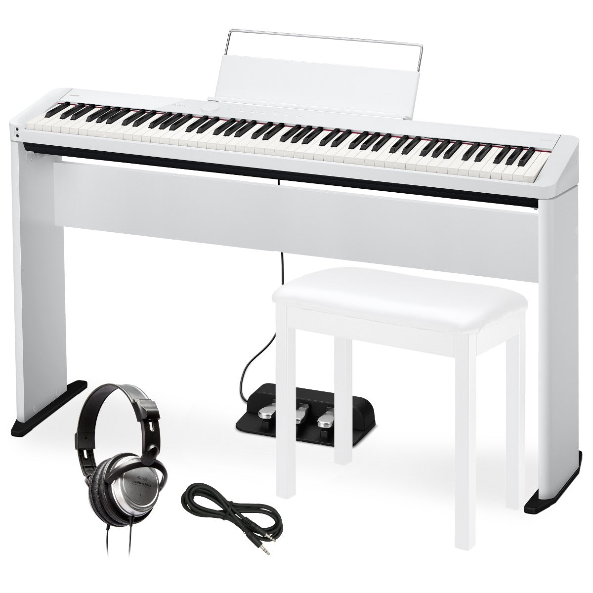 Casio Privia PX-S1100 Digital Piano - White COMPLETE HOME BUNDLE – Kraft  Music