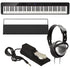 Collage of the components in the Casio PX-S3100 Digital Piano - Black BONUS PAK bundle