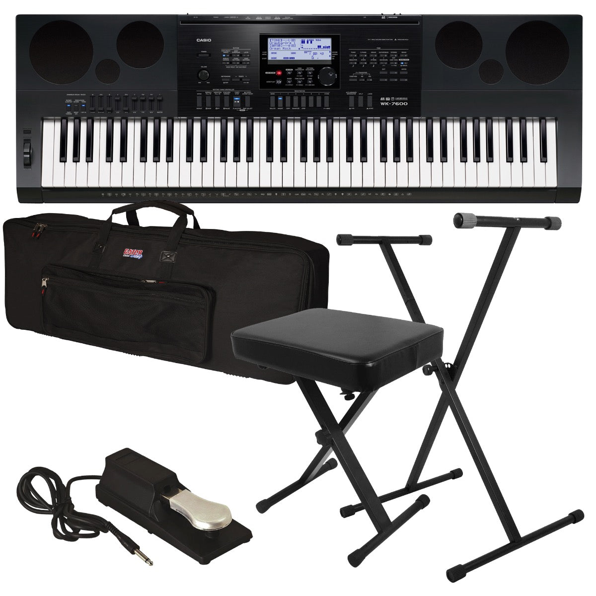 Casio WK-7600 Electronic Keyboard STAGE ESSENTIALS BUNDLE – Kraft Music
