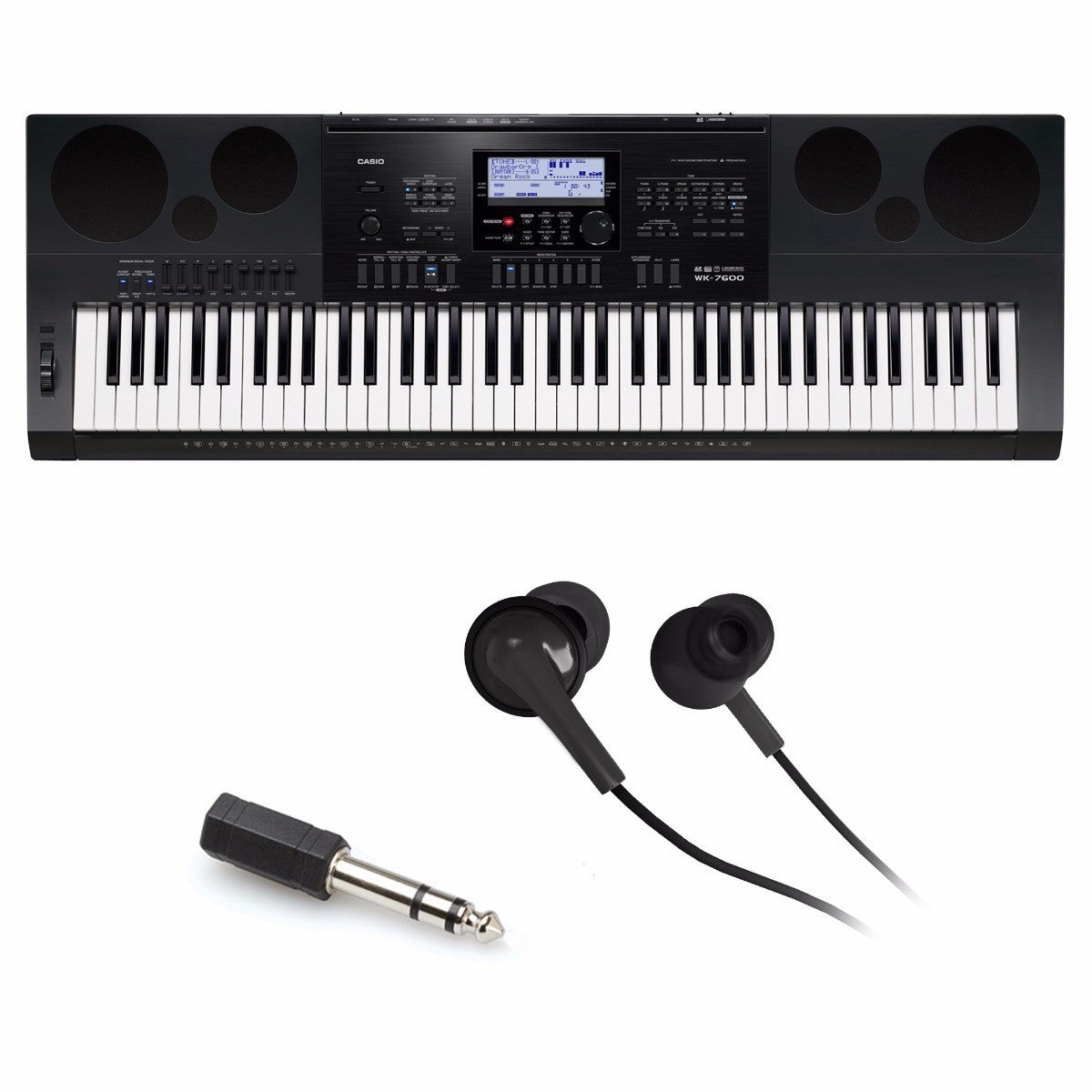 Casio WK-7600 Electronic Keyboard BONUS PAK – Kraft Music