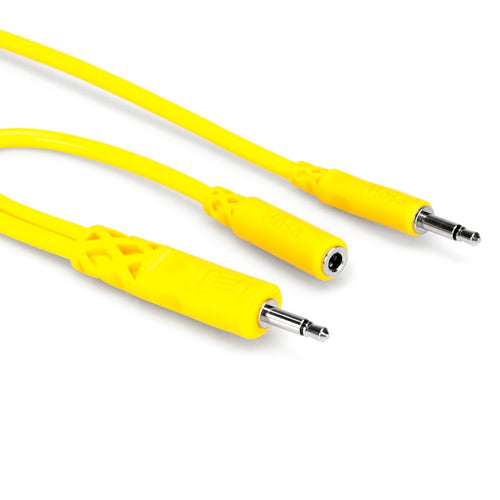 Hosa CMM-545Y Hopscotch Patch Cables - Yellow - 5 Pieces