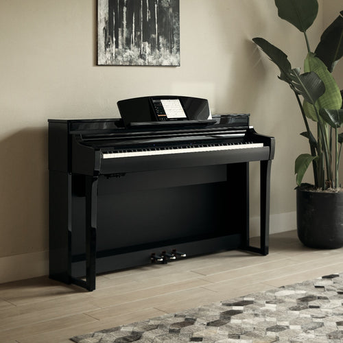 Yamaha Clavinova CSP275PE Digital Piano with Bench - Polished Ebony, View 1