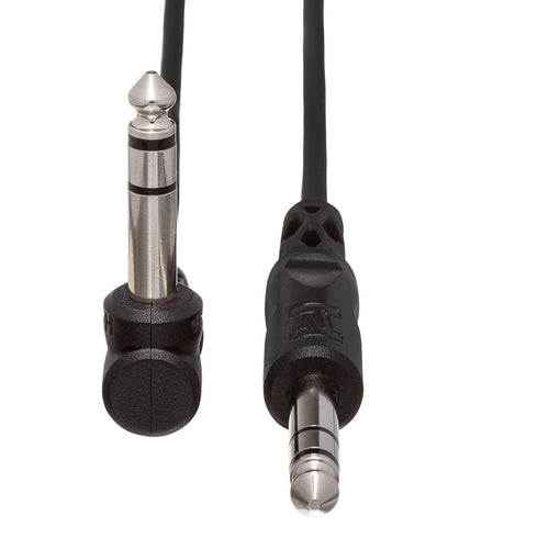 Hosa CSS103 Balanced 1/4" TRS to Right-angle 1/4" TRS, 3ft, View 3