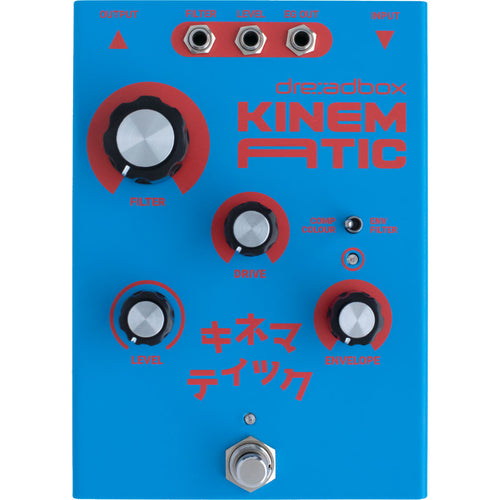 Top view of Dreadbox Kinematic Compressor and Envelope Filter Effects Pedal