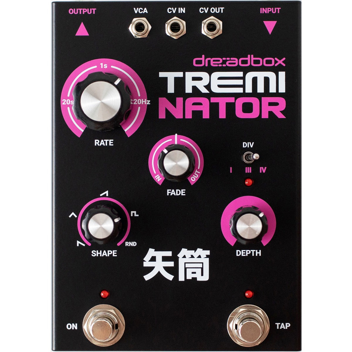 delay tremolo pedal Dreadbox Treminator VCA-Based Tremolo Effects Pedal