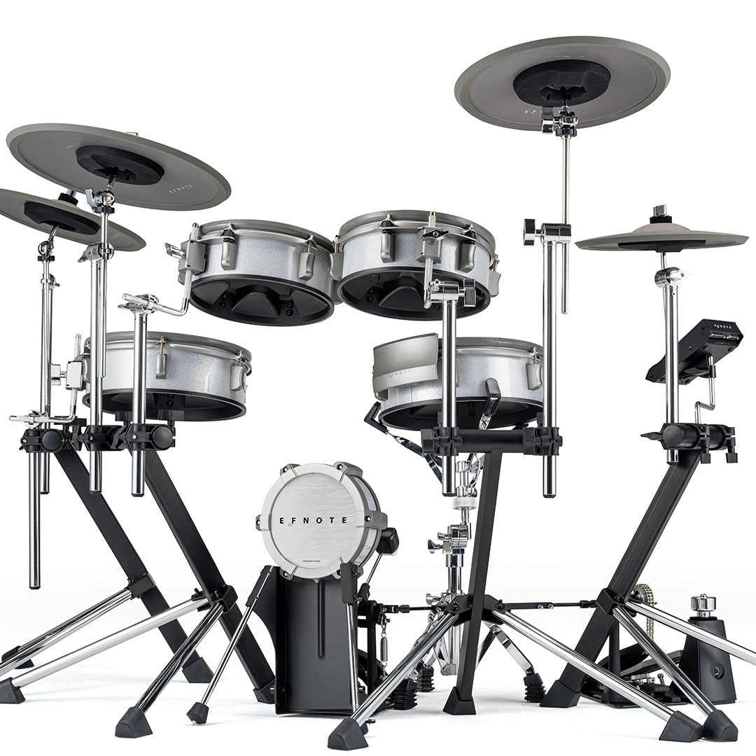 EFNOTE 3 Electronic Drum Set - White Sparkle, View 1